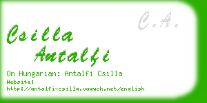 csilla antalfi business card